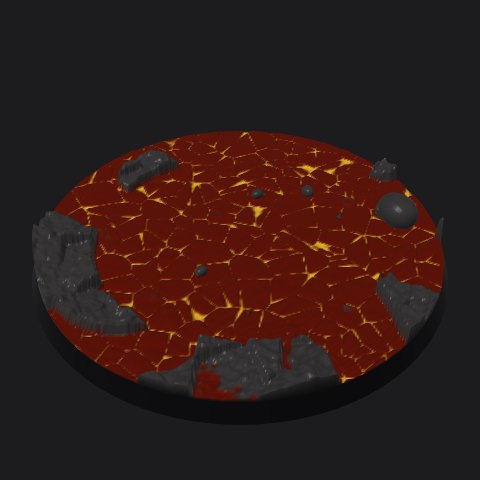 100 mm base, bubbling crust layout
