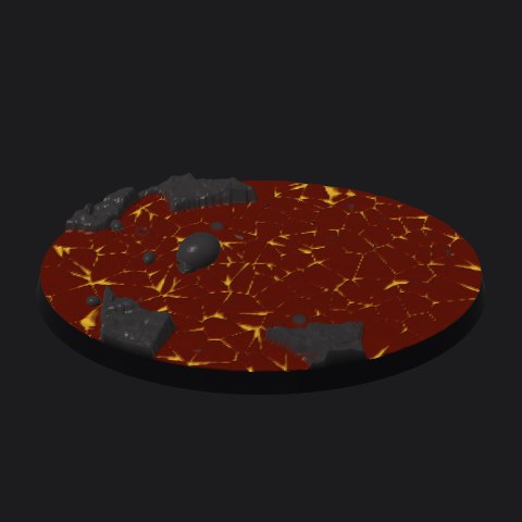 105 × 70 mm oval base, bubbling crust layout