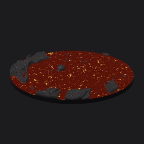 170 × 105 mm oval base, bubbling crust layout