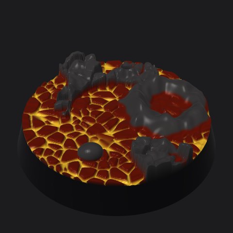 28.5 mm base, crater vent layout