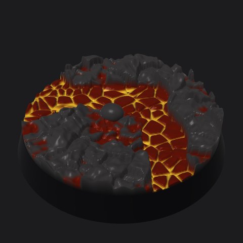 32 mm base, lava flow layout