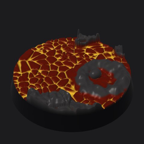 32 mm base, crater vent layout
