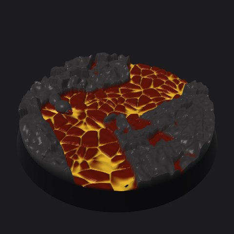 40 mm base, lava flow layout