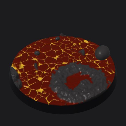 60 mm base, crater vent layout