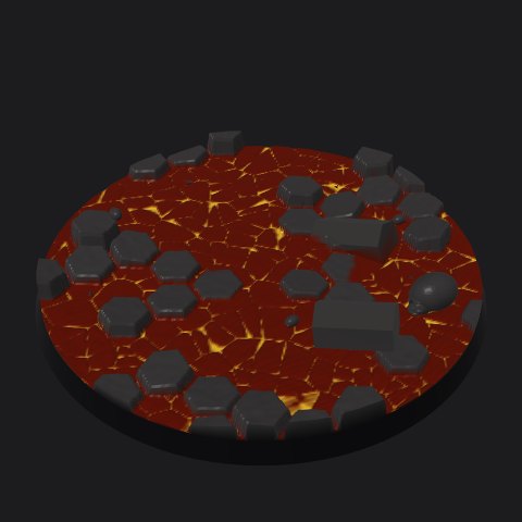 100 mm lava base, lava river layout