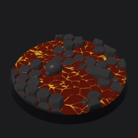 60 mm lava base, lava river layout