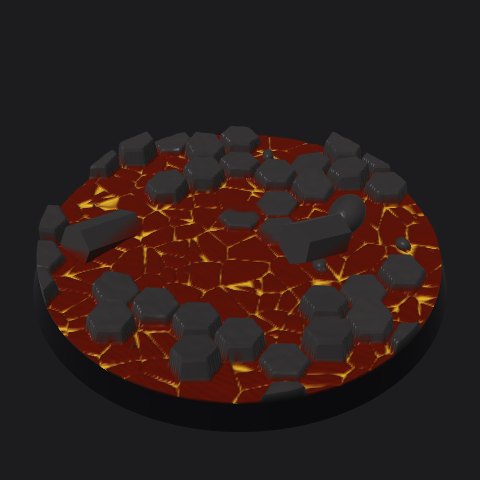 80 mm lava base, lava river layout